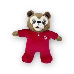 Great Wolf Lodge Brinley Bear Brown 16" Plush Stuffed Red Pajamas Fiesta Toy